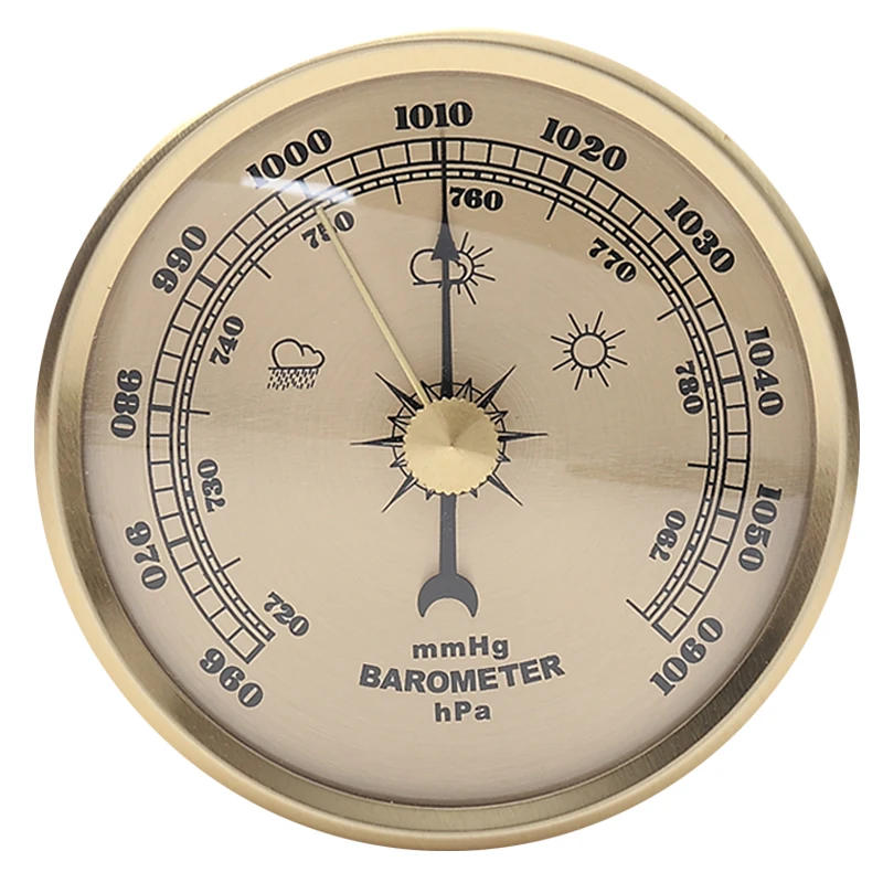 

Barometer Atmospheric Pressure Counter Fishing Barometer Indoor and Outdoor Weather Station for Home Use