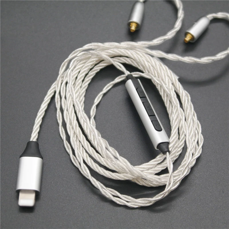 

MMCX to Lightning eaphone cable for WESTONE W ES UM PRO AM PRO Shure SE215/ SE315/ SE425 headphones cable adapter
