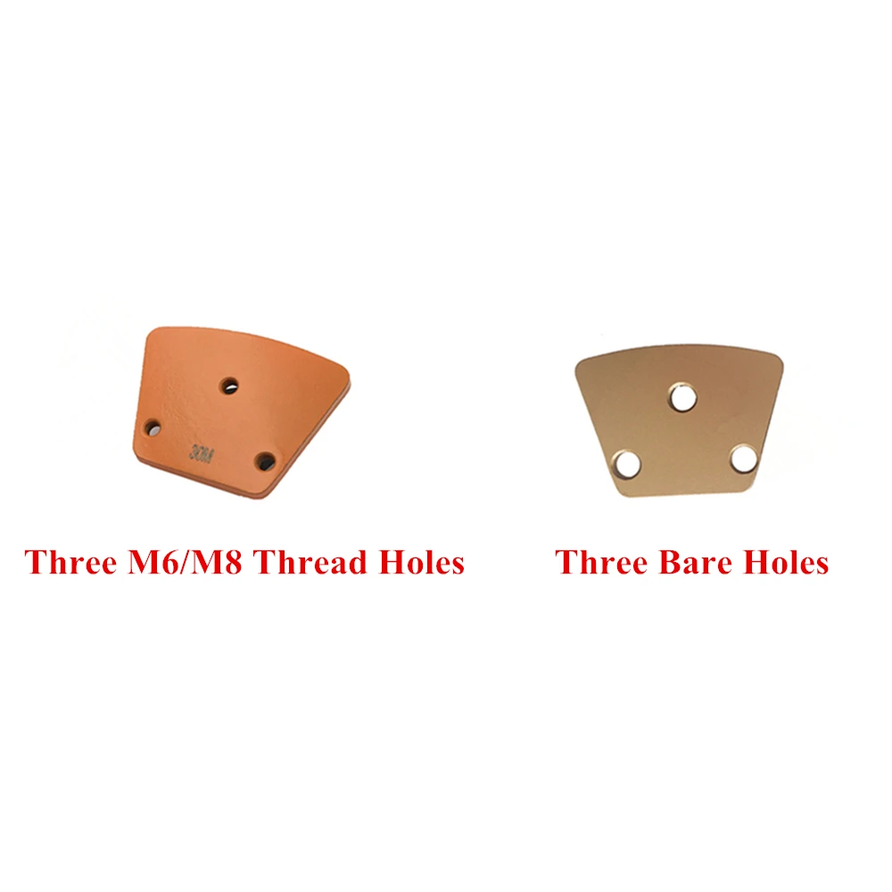 

HT Single Hexagon Segment Floor Polishing Disc Metal Diamond Concrete Grinding Pad Trapezoid Grinding Shoes for Concrete 12PCS