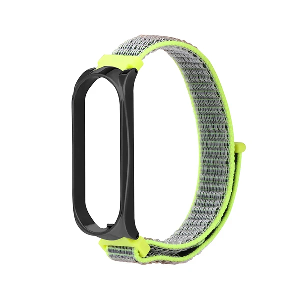 Yellow HANGRUI браслет ремешок для huawei Honor Band 5/4 нейлон спортивная петля Замена часов Ремешок для Honor Band 5 браслет ремешок - Цвет: Yellow