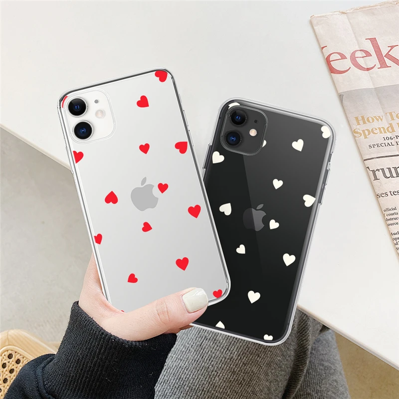 Прозрачный чехол для iphone 13 11 Pro Max XS XR X 8 7 Plus 12 Mini SE 2020 прозрачный чехол-накладка с