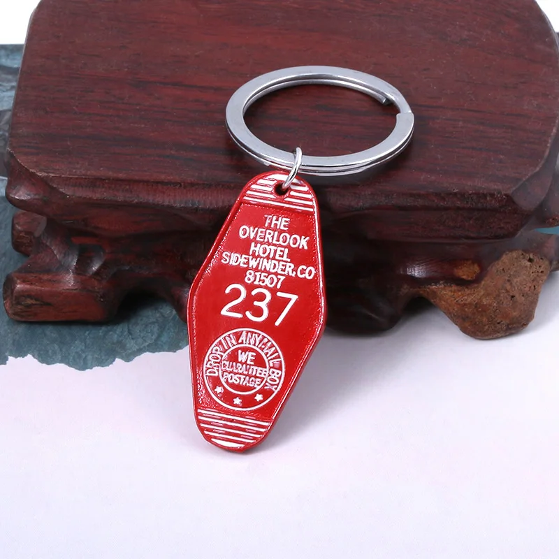

The Overlook Hotel 237 Logo Keychain Bates Motel Key Chains Twin Peaks The Great Northern Hotel Room 315 Keyring Jewelry Gift