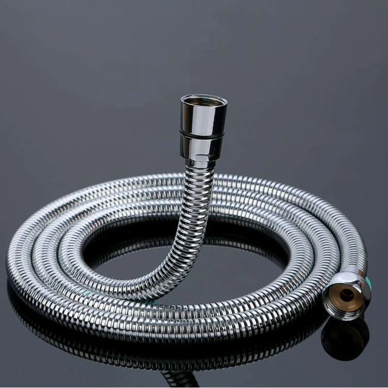 Dofaso G1/2 shower hose Stainless steel anti-explosion soft Flexible Bathroom water pipe hose shower room accessories