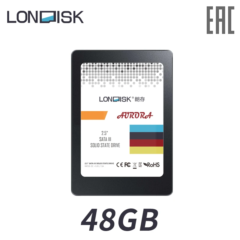 LONDISK SSD-накопитель 48ГБ 2 5&quot SATA3 Внутренний твердотельный накопитель SSD жесткий
