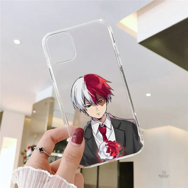 

My Hero Academia deku bakugou Boku Phone Case For iphone 12 11 8 7 6s 6 5 5s 5c se plus mini x xs xr pro max Transparent soft