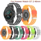 Ремешок для часов Huawei GT2, мягкий силиконовый ремешок для умных часов Huawei GT 2 46 мм, спортивный браслет