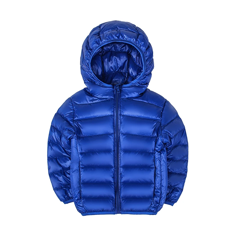 

KIDS Brand Ultra Light 91% White Duck Down Hooded Jacket Lightweight Boys Girls Outwear Child Children Light Winter Jackets
