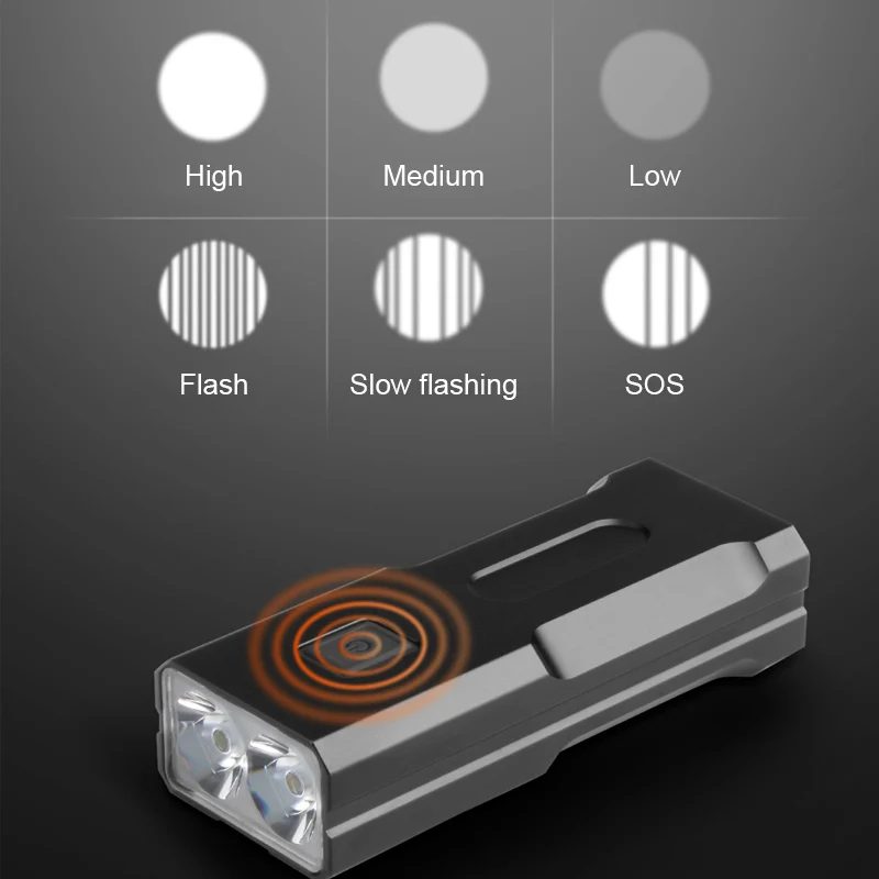 

Hot Sale Bicycle Light Rainproof USB Charging LED 1200 Lumens MTB Front Lamp Headlight Aluminum Ultralight Flashlight Bike Light