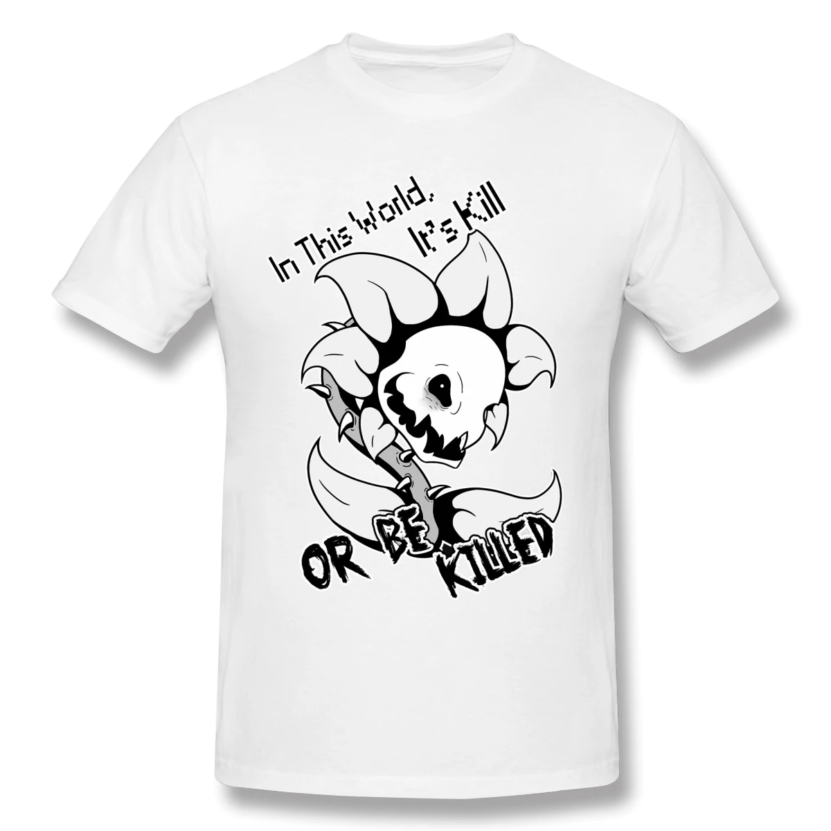 Футболки Undertale для мужчин забавная хлопковая Футболка с круглым вырезом и