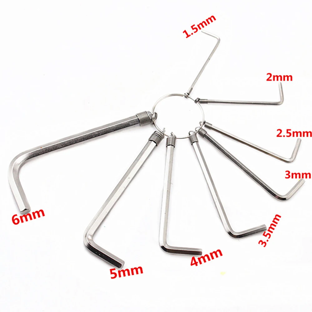 Новый 8/10 шт внутренний шестигранный гаечный ключ Метрическая комбинация 1 5 мм-10