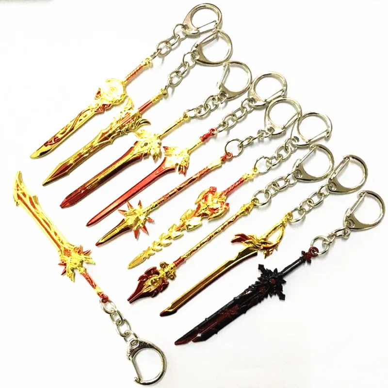 

Брелки для ключей с рисунком Zhongli Venti из аниме Genshin Impact 8 см