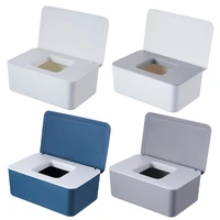 wet tissue box desktop seal baby wipes paper storage box dispenser holder lid m68e