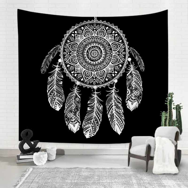 

New Forest Landscape Starry Sky Background Cloth Fashion Home Atmosphere Decoration Bohemian Style Living Room Bedroom Tapestry