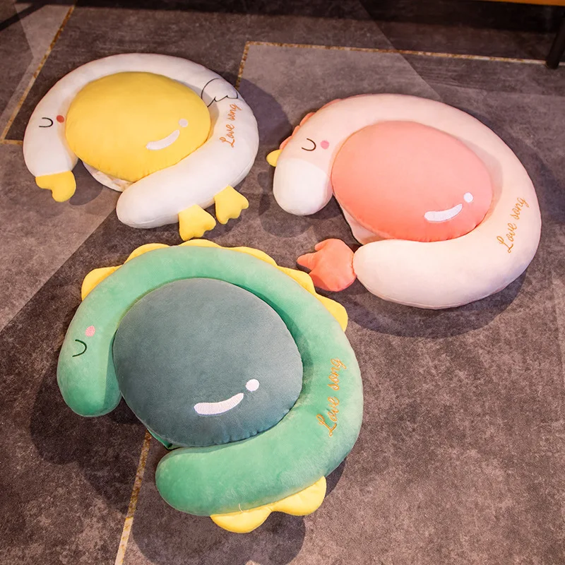 Coj&iacute;n de fut&oacute;n de Animal de dibujos animados, suave, estilo japon&eacute;s, para suelo de dormitorio, ventana de Bah&iacute;a, hogar-0