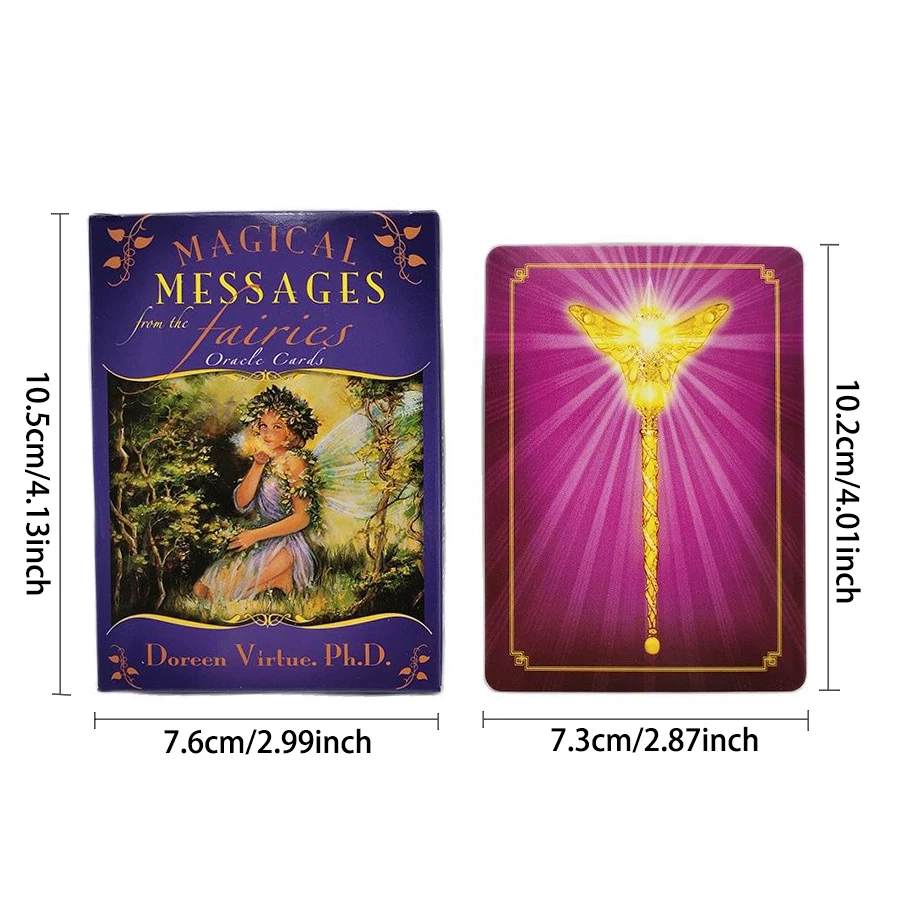 Волшебные сообщения от феи карты формата Оракл 44 судьба гадания Карта Таро для