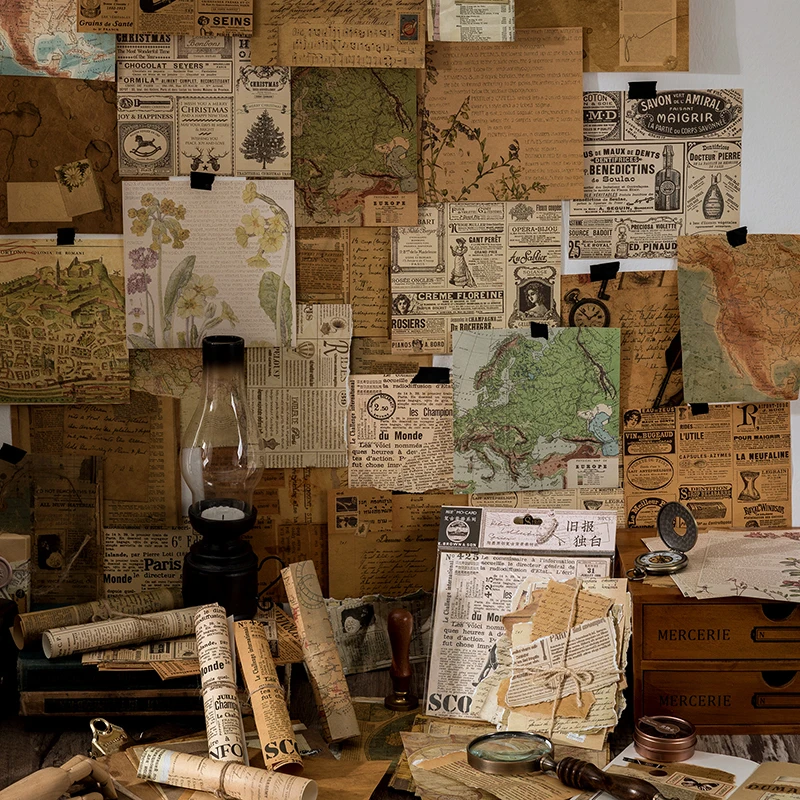 30шт./пакет старая бумага для новостей клетчатая дневник нежелательной еды