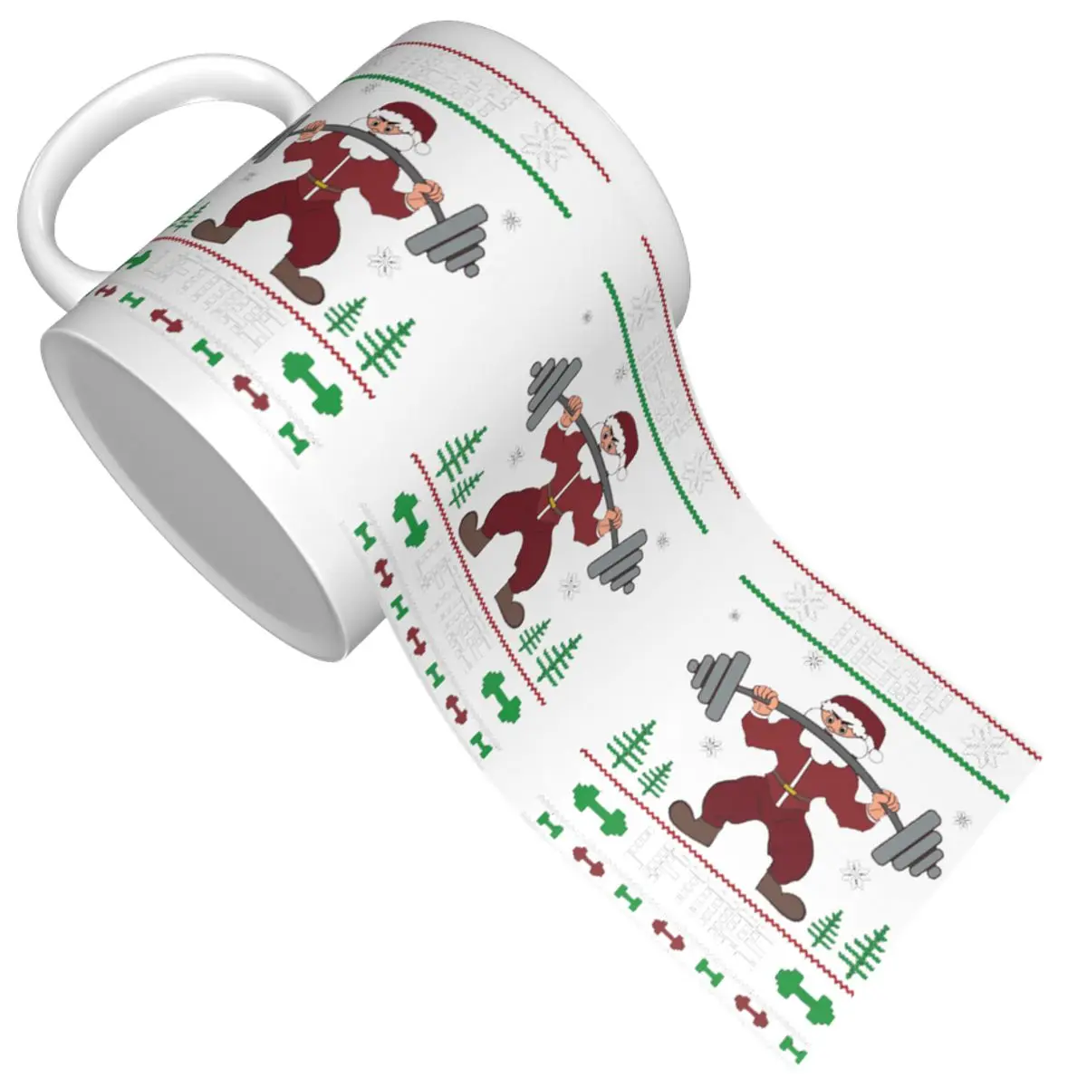 Веселая жизнь Бодибилдинг Рождество веселая (2) кружки милый Кофе Чай Молоко