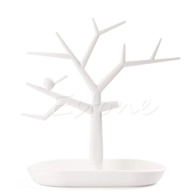 

594B ювелирные изделия дерево модные серьги ожерелье кольцо дисплей Дерево Стенд показ стойка держатель