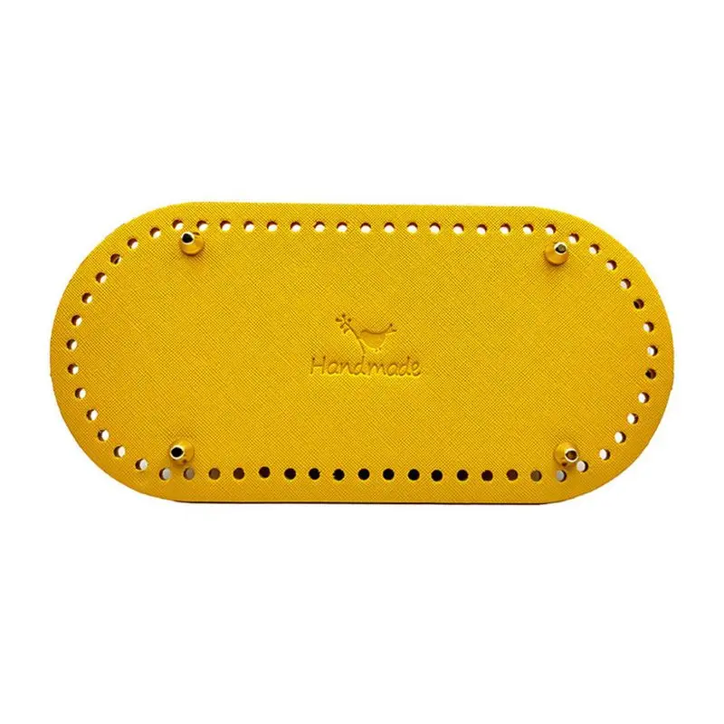 yellow DIY Knitting Crochet Bag Nail Bottom Shaper Pad Insert Cushion Base for Handbag Purse Making - Цвет: yellow