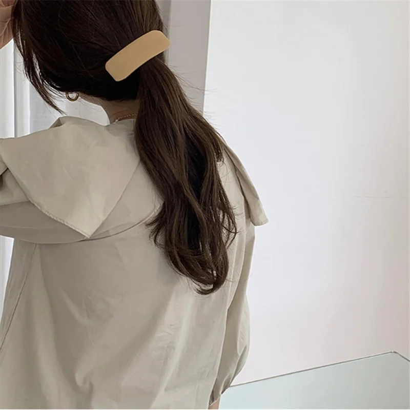 

FFLACELL 2021 New Wooden Oval Geometric Hairpin Bangs Side Clip Girls' Hair Hairpins Barrettes Hair Accessories for Women