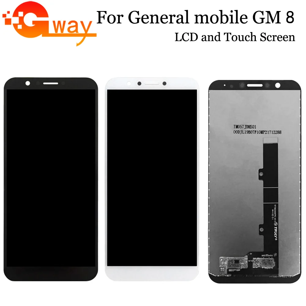 ЖК дисплей и сенсорный экран в сборе для General mobile GM 8 GM8 ремонтные детали с