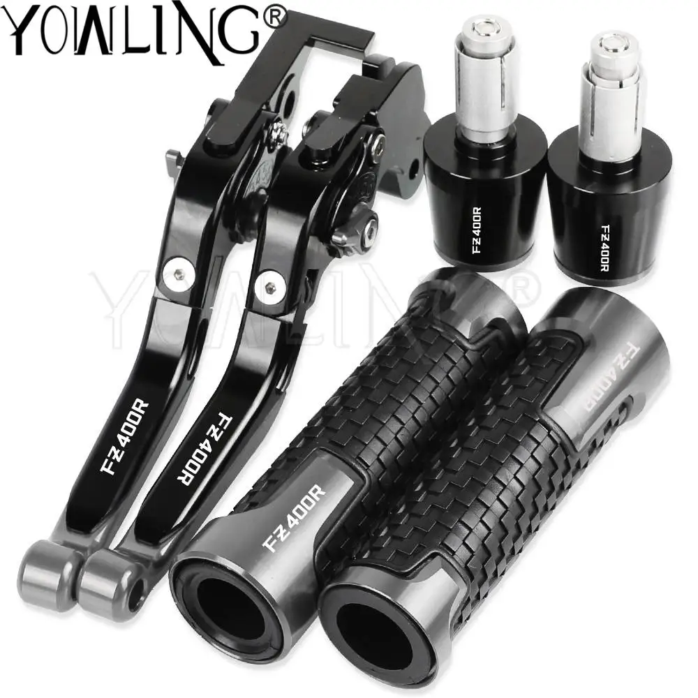 

FZ400R FZ 400 R Motorcycle Accessories Aluminum Brake Clutch Levers For YAMAHA FZ400 R 1986 1987 1988 Handlebar Hand Grips Ends