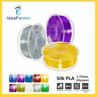 ideaformer silk pla filament 1 75mm 1kg multicolor silky texture rich luster high toughness healthy 3d printer print material