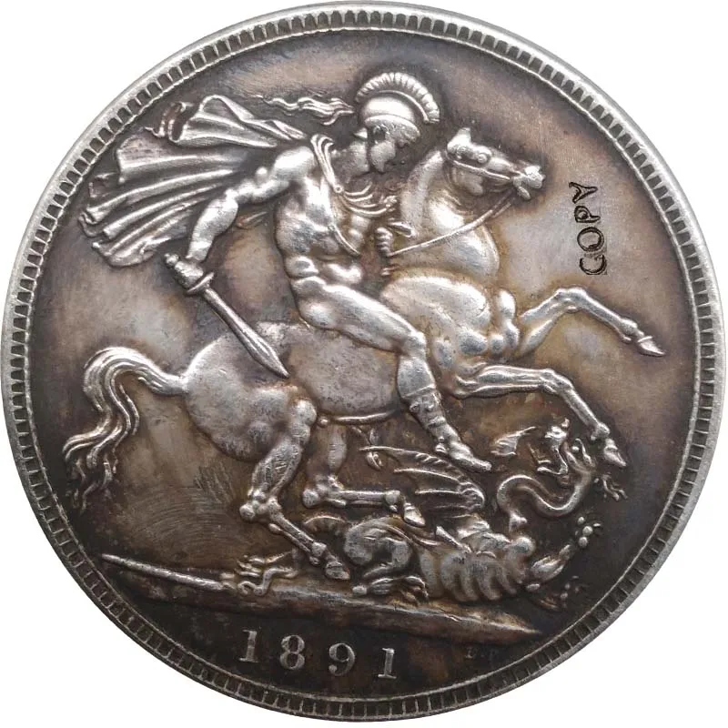 1887 1892 Королева Великобритании Виктория монеты КОПИЯ Виктории Sovereign