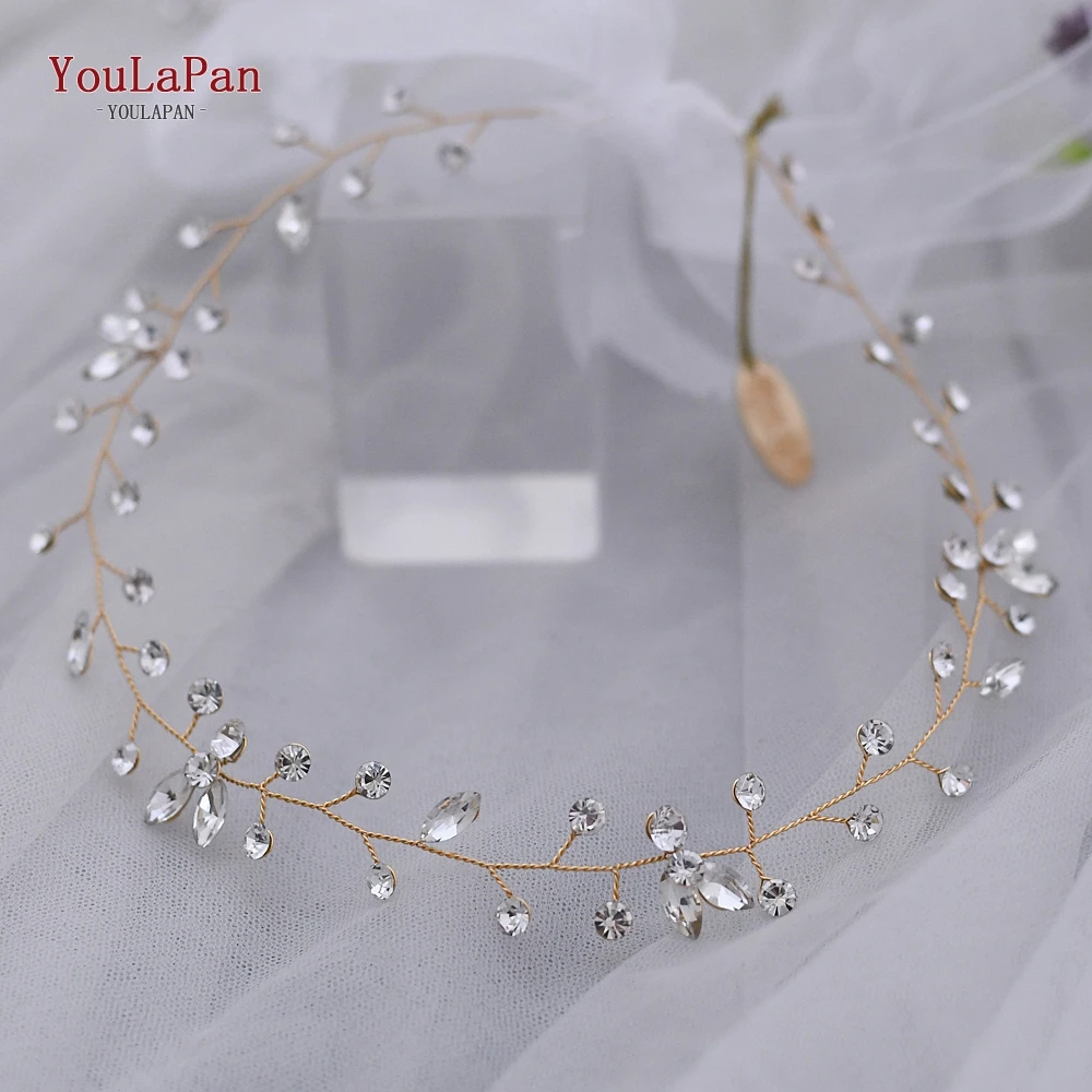 TOPQUEEN HP11 два цвета свадебные украшения для волос свадебная тиара Свадебные