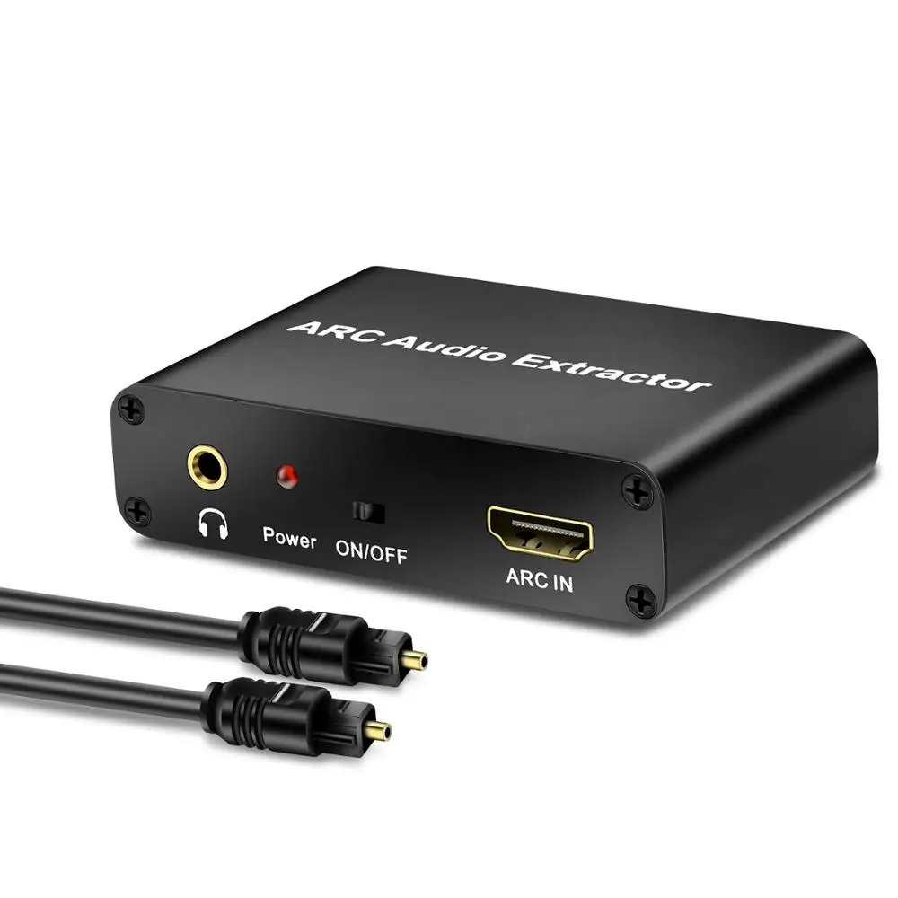

Audio-Adapter ARC HDMI Audio Extractor Toslink + Coaxial + L/R Converter RCA 3.5mm Jack Output Digital to Analog