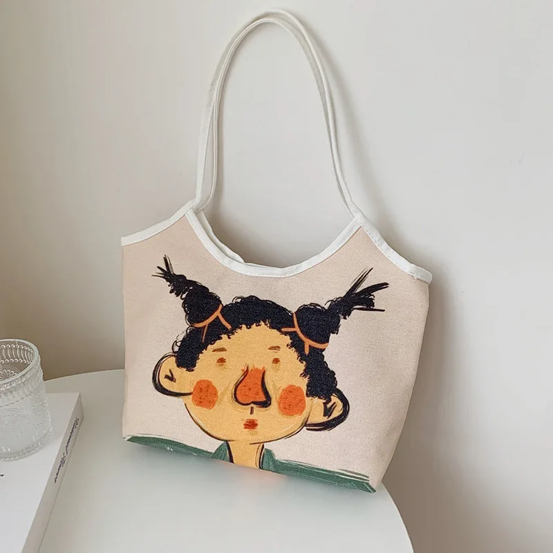 

Fashion Folding Women Big Size Handbag Tote Ladies Casual Flower Printing Canvas Graffiti Shoulder Bag Beach Bolsa Feminina