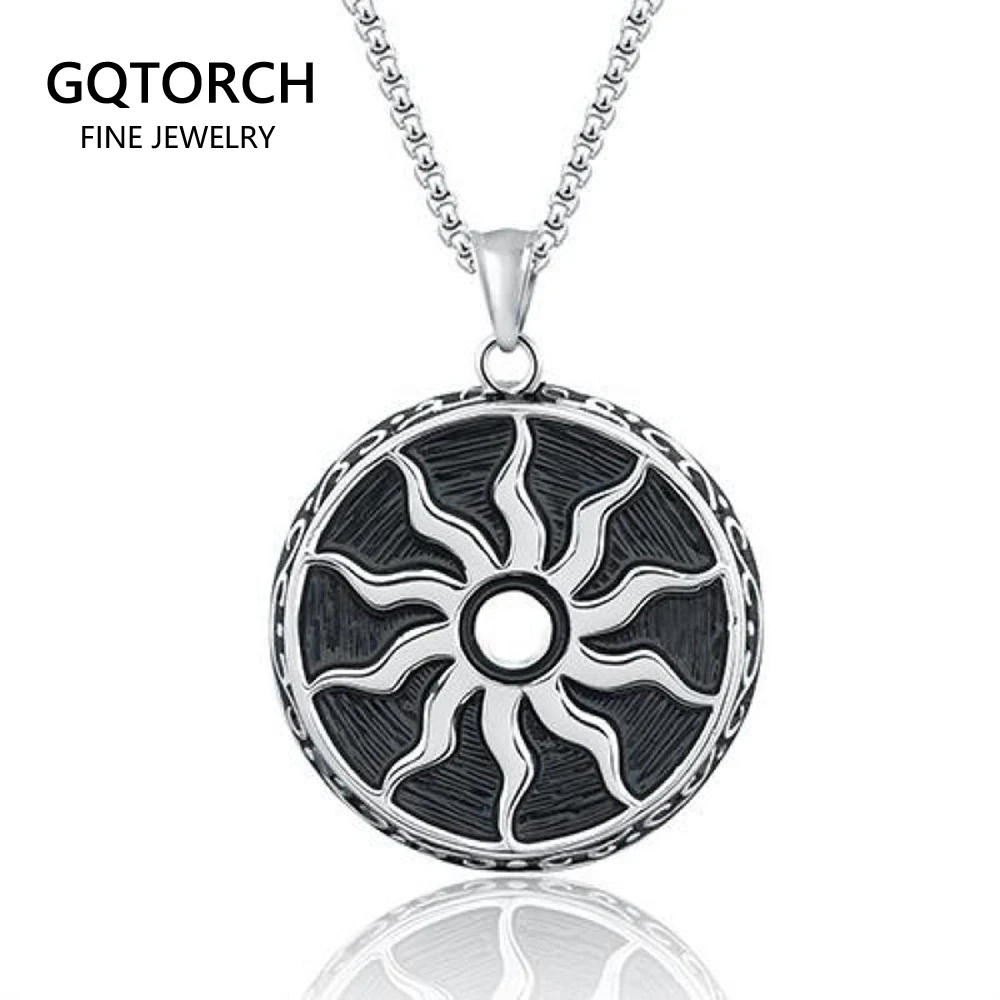 Винтажное титановое ожерелье в стиле панк для мужчин и женщин из нержавеющей