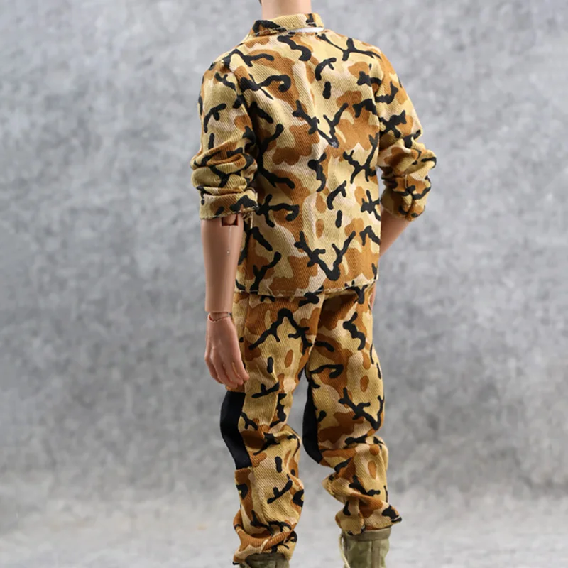 Масштаб 1/6 модная камуфляжная одежда для мальчиков мужская униформа