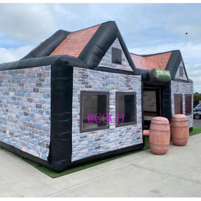 Бесплатная доставка по воздуху до двери! Надувная палатка высотой 33x17x1 7 футов/10x5x5