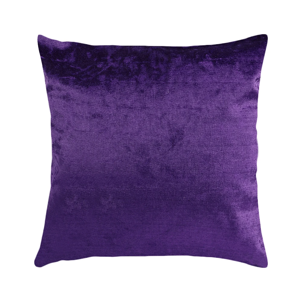 Purple Housse De Coussin Rectangulaire бархатная Наволочка на подушку, накидка для подушки, подушки Чехол синий/желтый/розовый/белый черный диван диванные подушки - Цвет: Purple