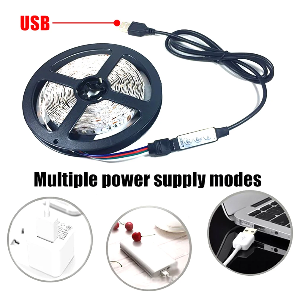 Светодиодная лента для салона автомобиля 30 светодиодов USB 5 В|Декоративная лампа|