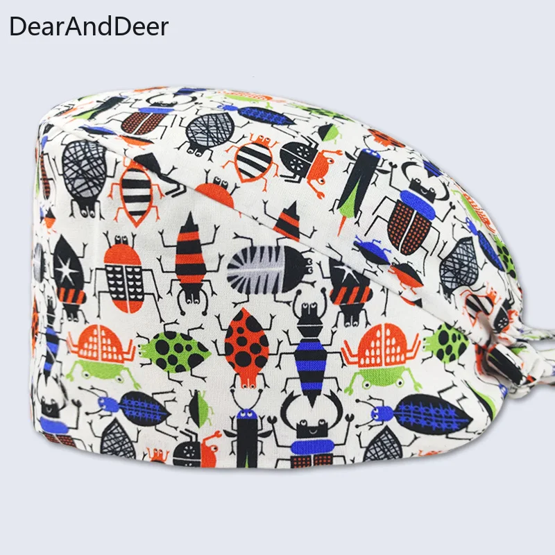 

Обхват для домашних животных, 100% хлопок, медицинская шапочка для фармацевтики, клиники, стоматологическая лабораторная шапочка, хирургичес...