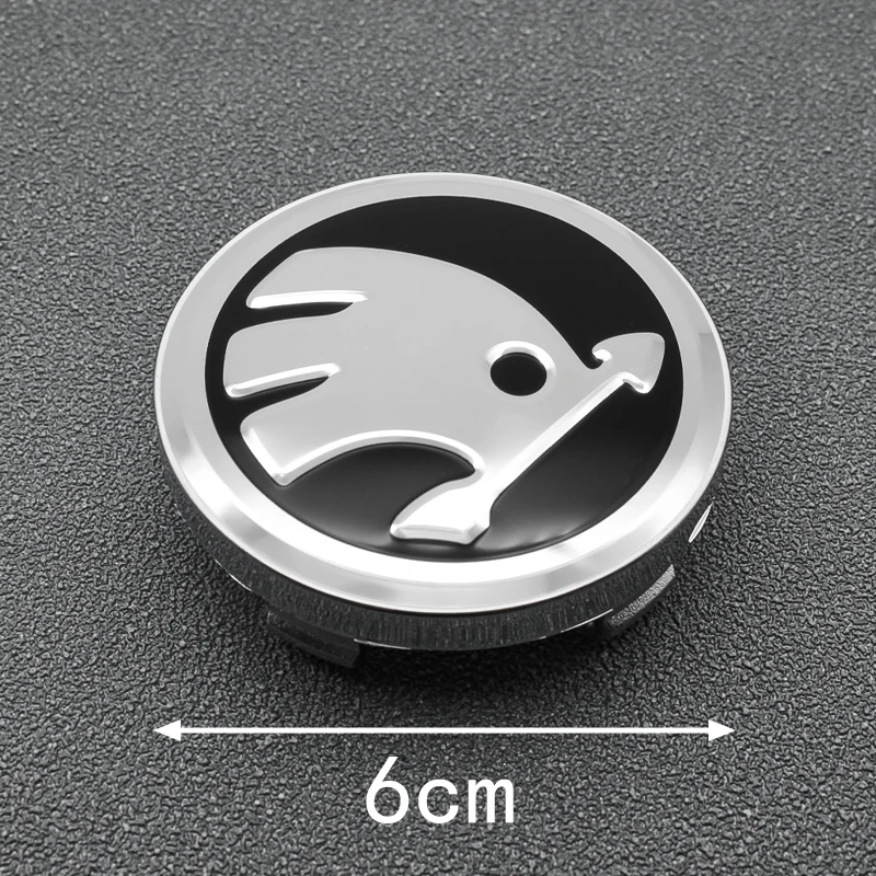 4 шт. Центральная втулка колеса автомобиля крышки эмблемы наклейки для Skoda Fabia Kamiq