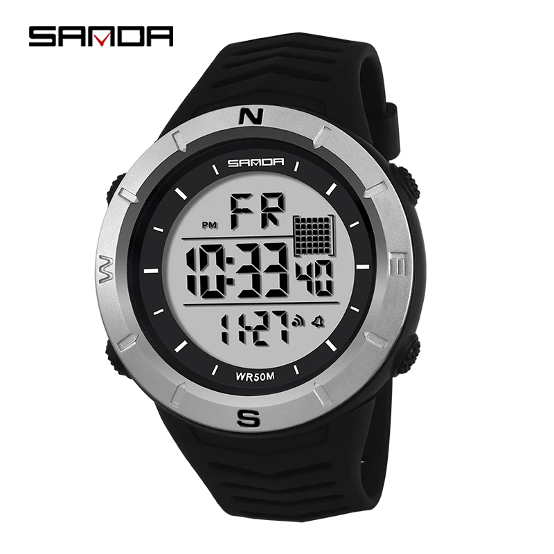 

Цифровые часы SANDA, спортивные, мужские, противоударные, водонепроницаемые, светодиодные, электронные часы relogios masculino 2020, часы для подростков