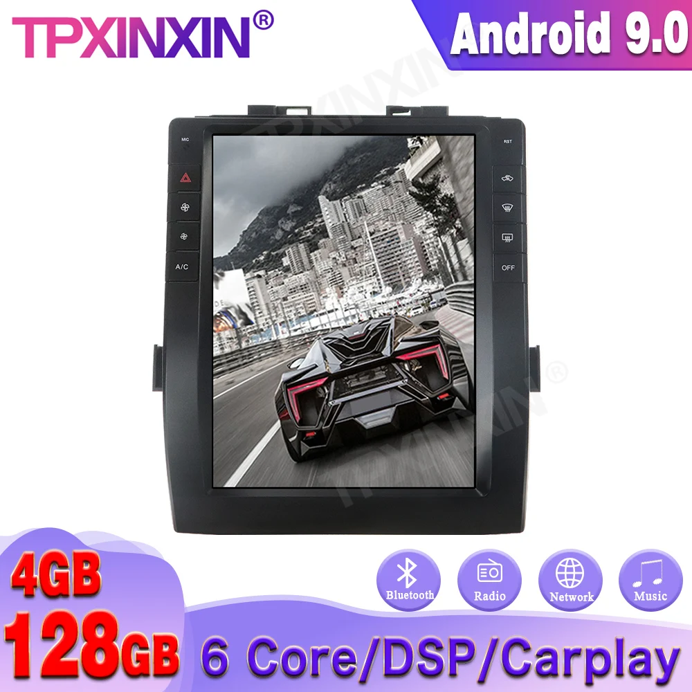 4 + 128 ГБ Android 9 для Toyota Alphard 30 S Vellfire 2015 2019 Автомобильный GPS навигатор головное