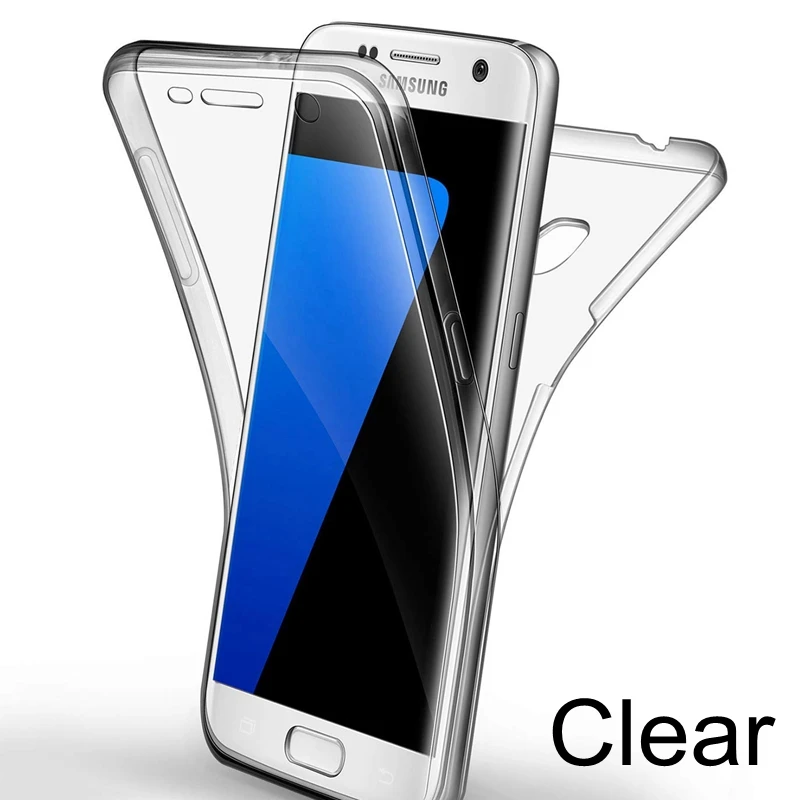 Clear 360 градусов мягкий чехол для samsung Galaxy A7 A6 A8 плюс J2 Pro J6 J8 J4 A3 A5 A7 J3 J5 J7 Neo Prime 2 ТПУ прозрачный чехол для телефона - Цвет: Clear