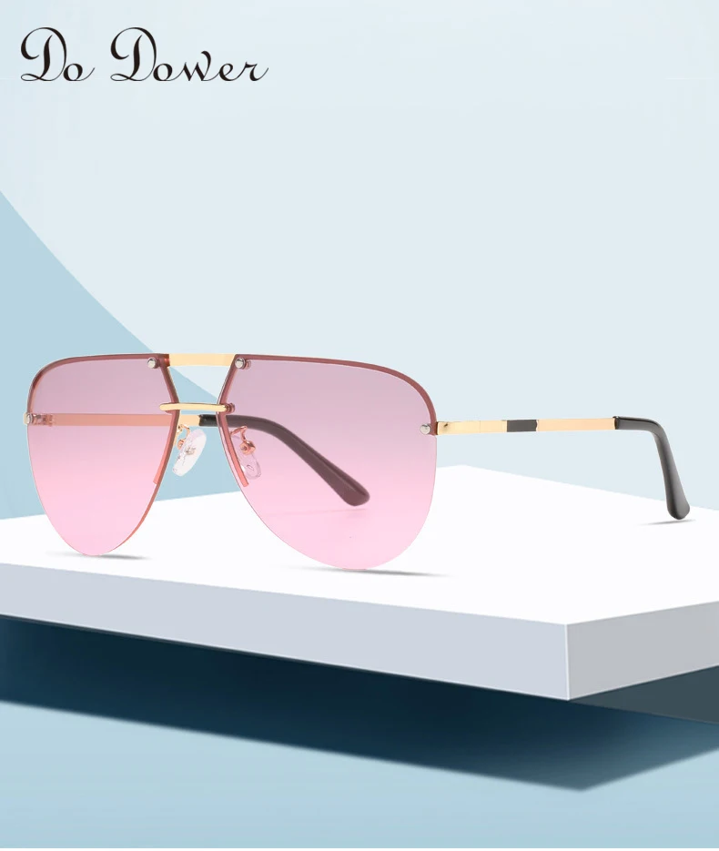

2021 new fashion sunglasses 8590 frameless sunglasses for men and women modern toad sunglasses uv400