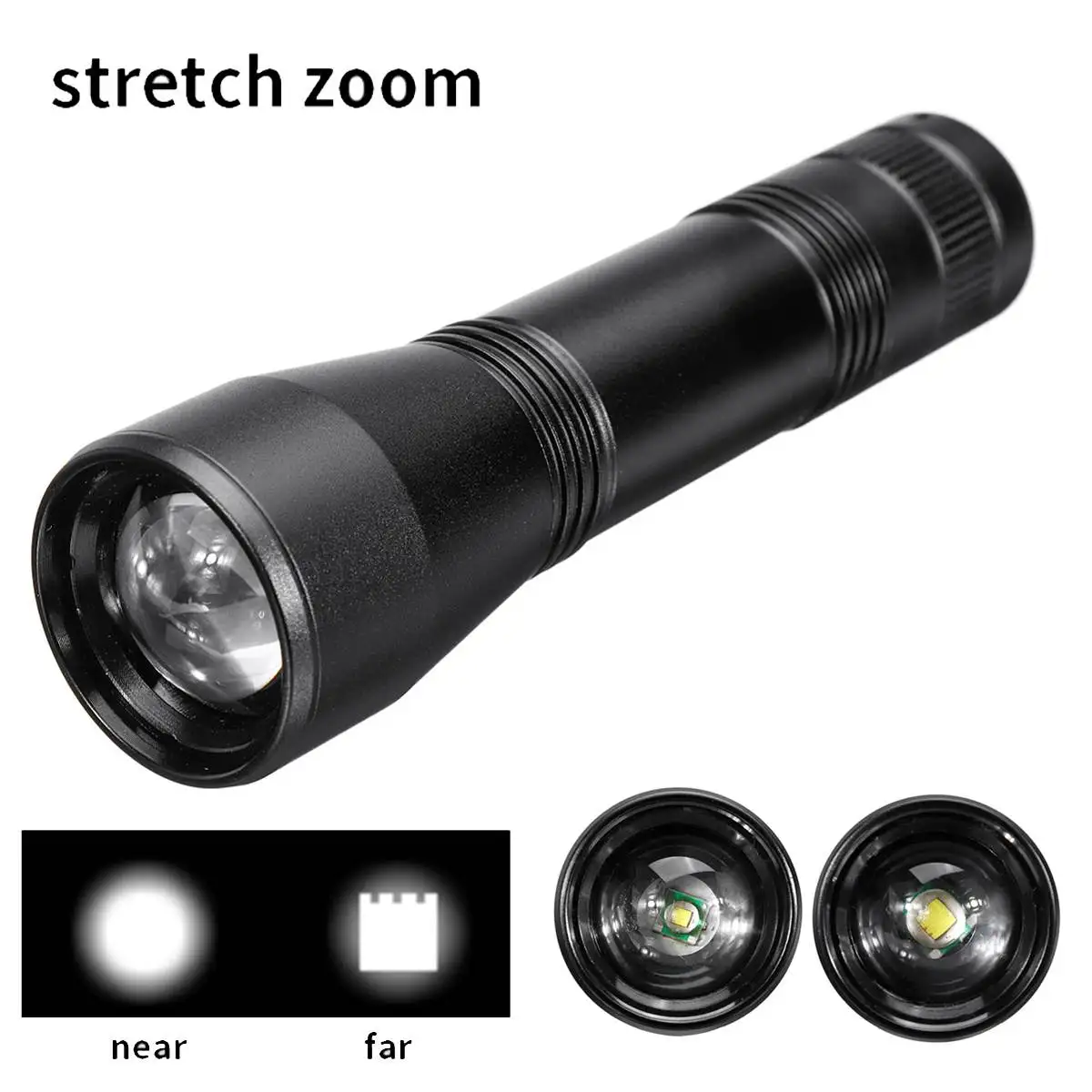 Водонепроницаемый T6/L2 Zoom-able сильный светодиодный фонарик яркие факелы домашний открытый туристический велосипед свет 18650 заряжаемый ручной фонарь