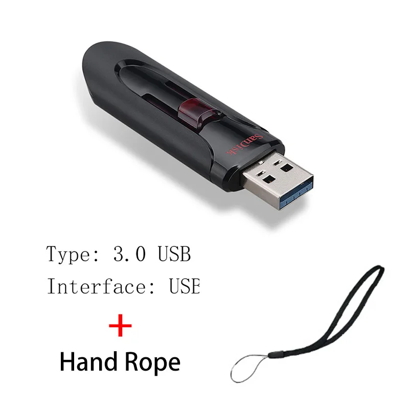 CZ600 CC Sandisk Флешка 128 Гб 64 ГБ 32 ГБ 256 ГБ USB флеш-накопитель 32 64 128 16 ГБ флеш-накопитель 3,0 USB флешка диск на ключе память для телефона - Цвет: CZ600 CC