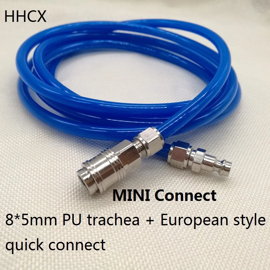 5 10 15 20 метров синий 8*5 мм PU trachea с MINI европейского стиля быстроразъемный воздушный