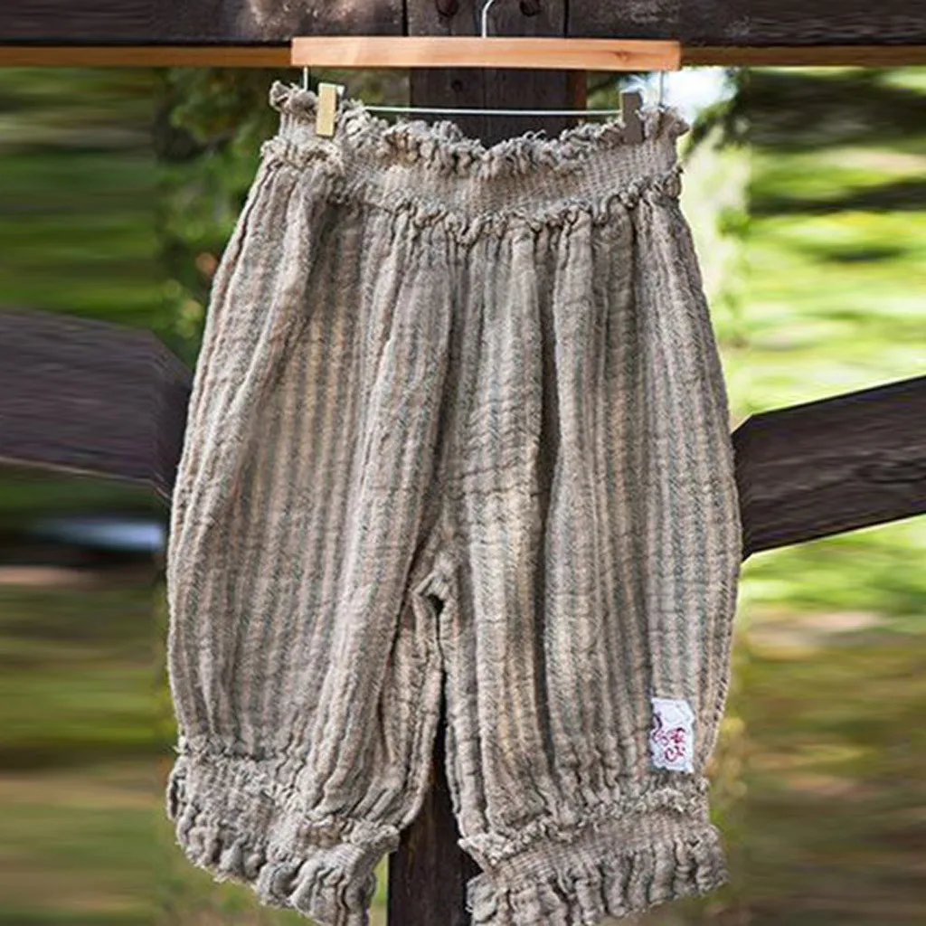 Женские брюки мешковатые широкие модные женские полосатые повседневные шорты с