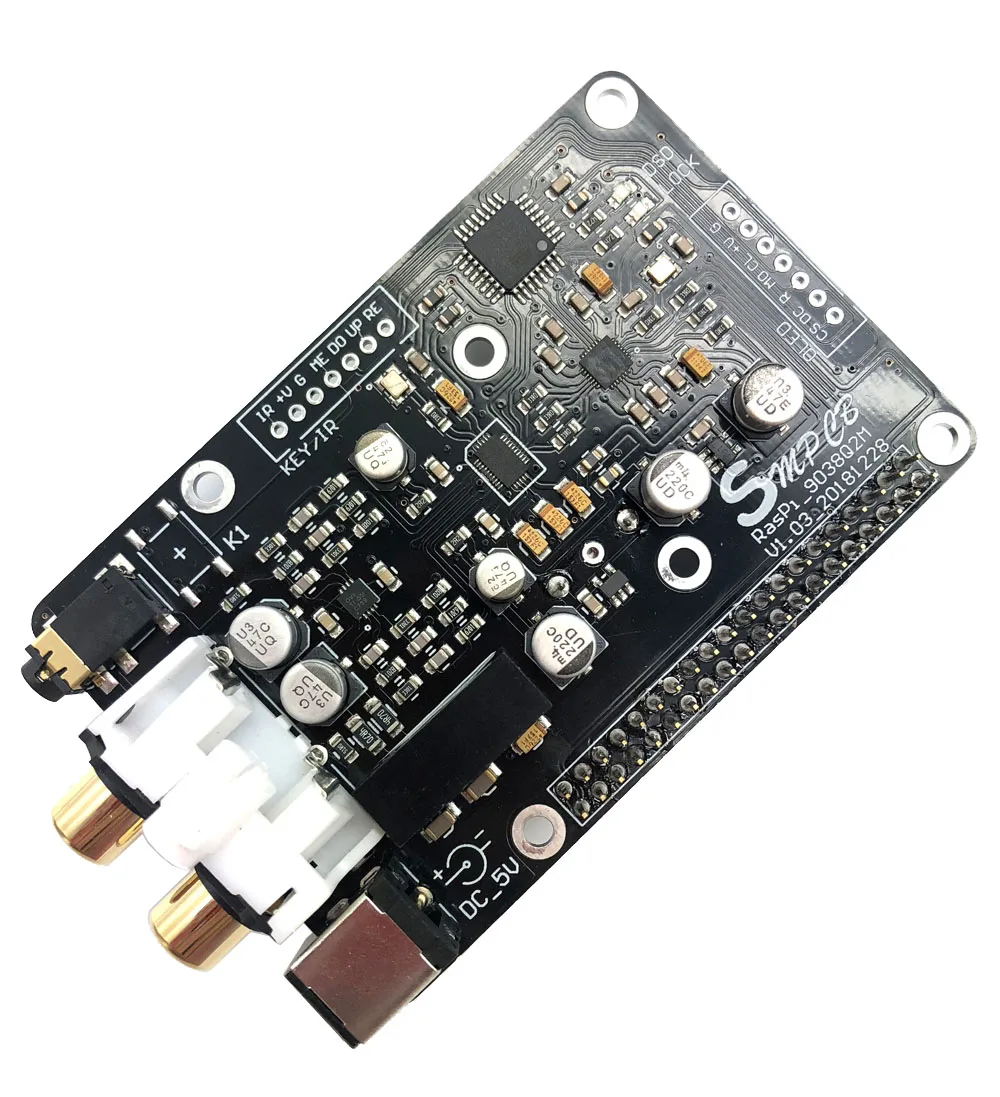 OLED ES9038q2m OPA1612 Op I2S 32 бит/384K DSD128 для Raspberry pi 2B 3B + DAC декодер цифровая вещательная