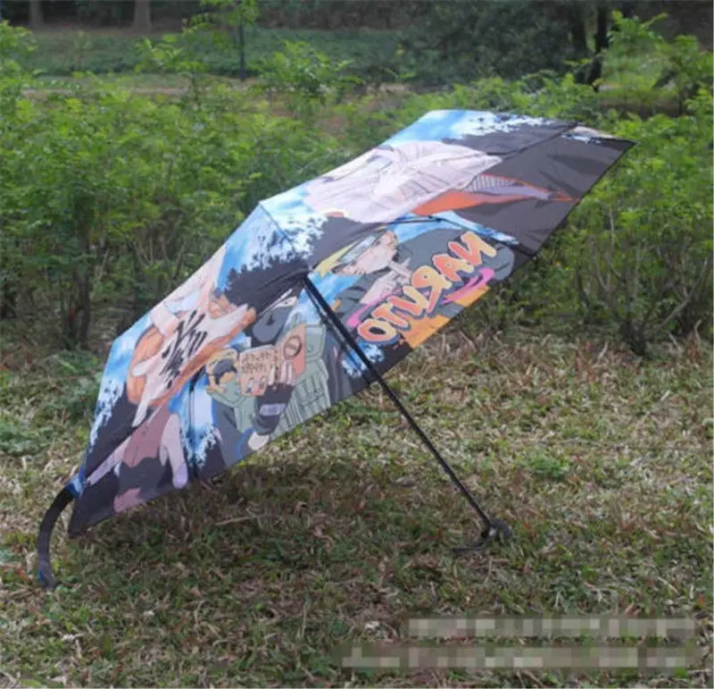 Зонт Наруто Узумаки Сакура Какаси Саске Итачи Гаара с красочным аниме принтом