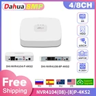 Видеорегистратор Dahua, оригинальный Сетевой видеорегистратор POE 8 Мп, 4K, видеорегистратор, 8-канальный 4-канальный сетевой видеорегистратор, NVR4108-8P-4KS2L, IVS, H.265, IPC, P2P