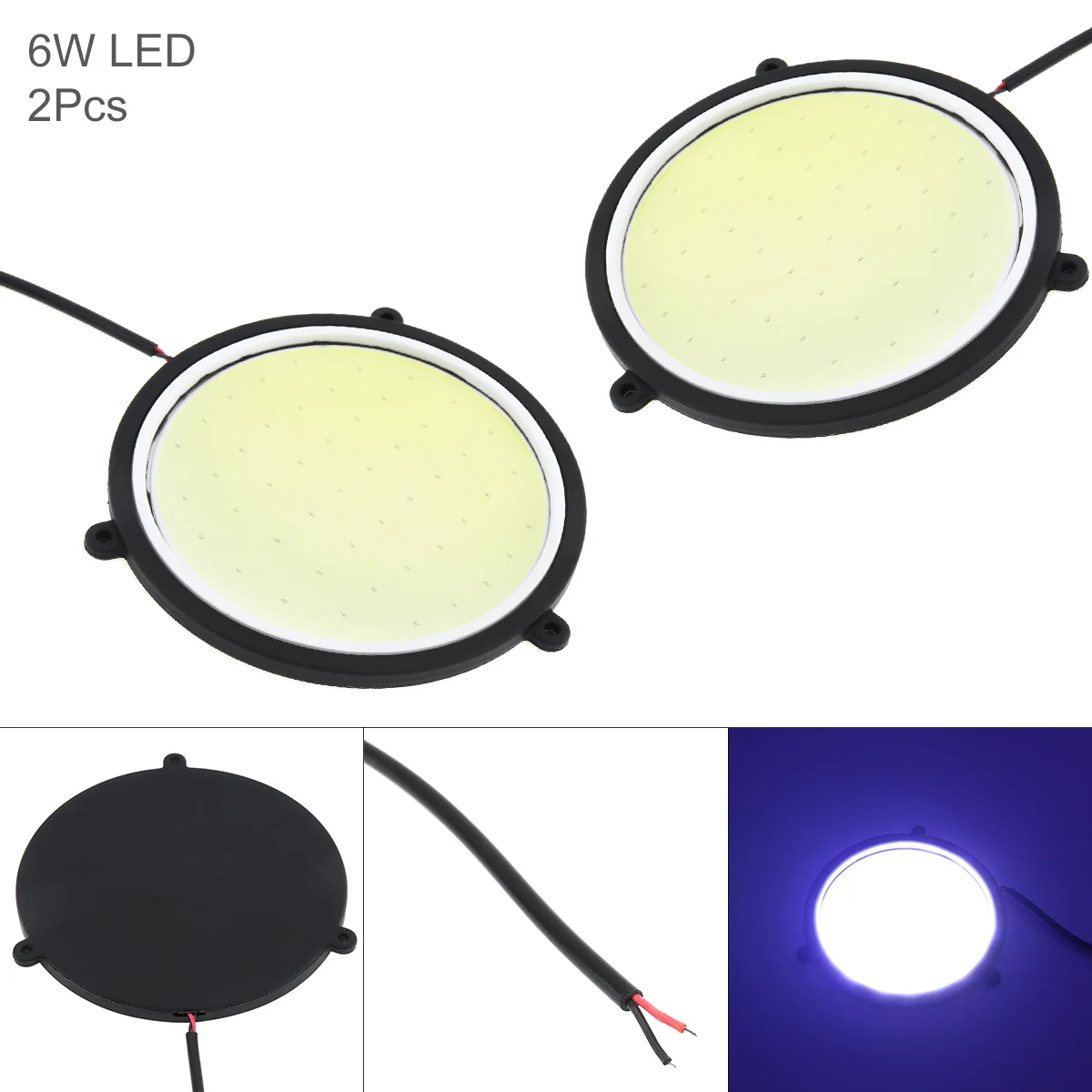 2 шт. светодиодный светильник дневного света Одноцветный/двухцветный круглый